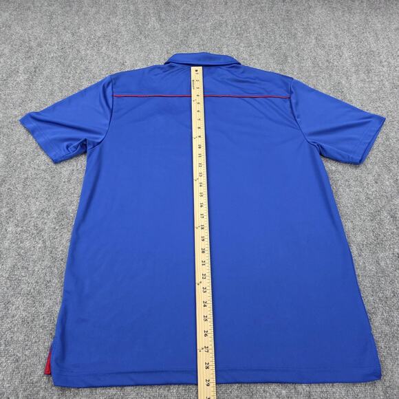 Kansas Jayhawks Shirt Mens Large Blue NCAA Basketball Polo KU Jayhawk Colosseum - Picture 6 of 15